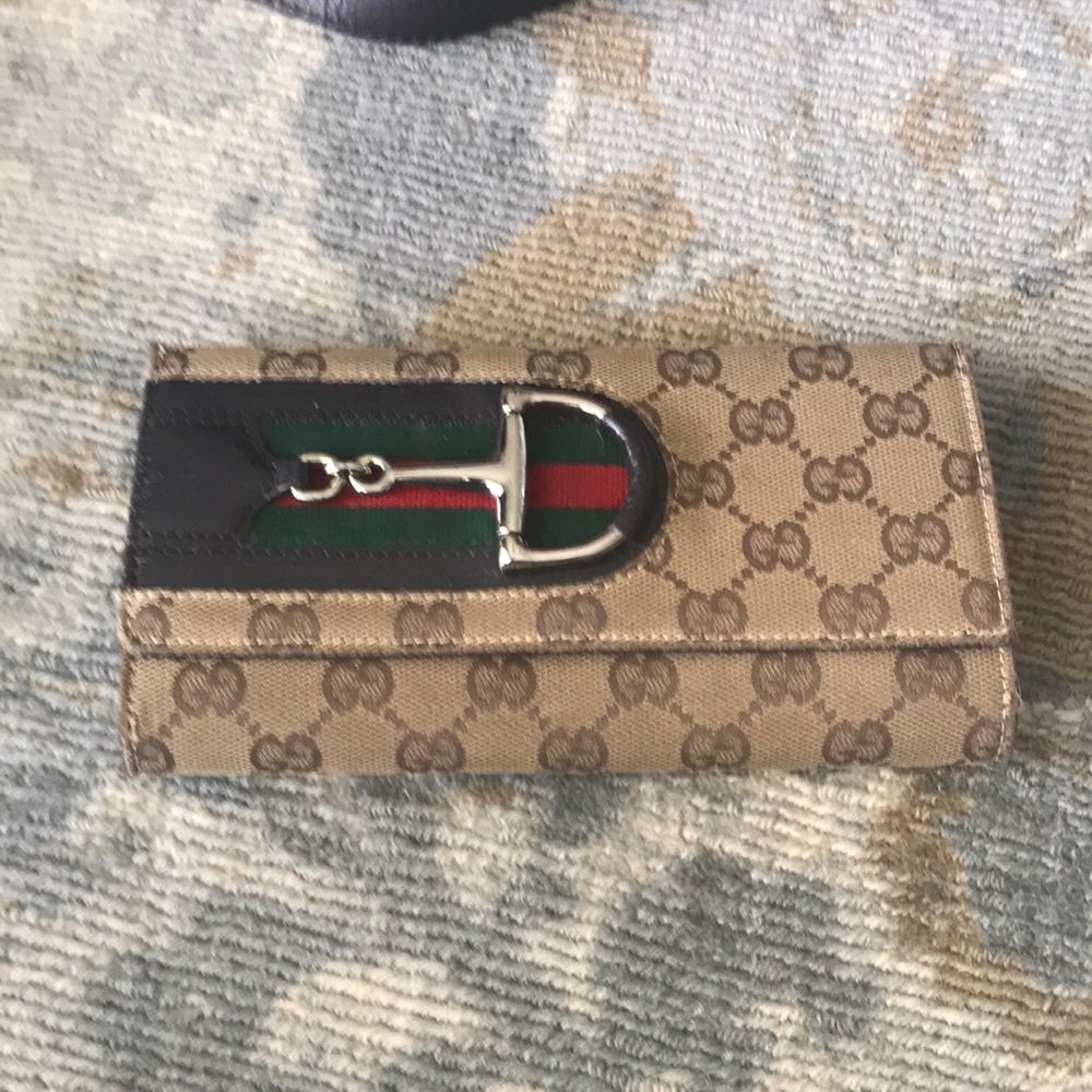 Gucci horsebit wallet.